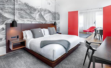 Lobby of Hotel Kailash Somnath