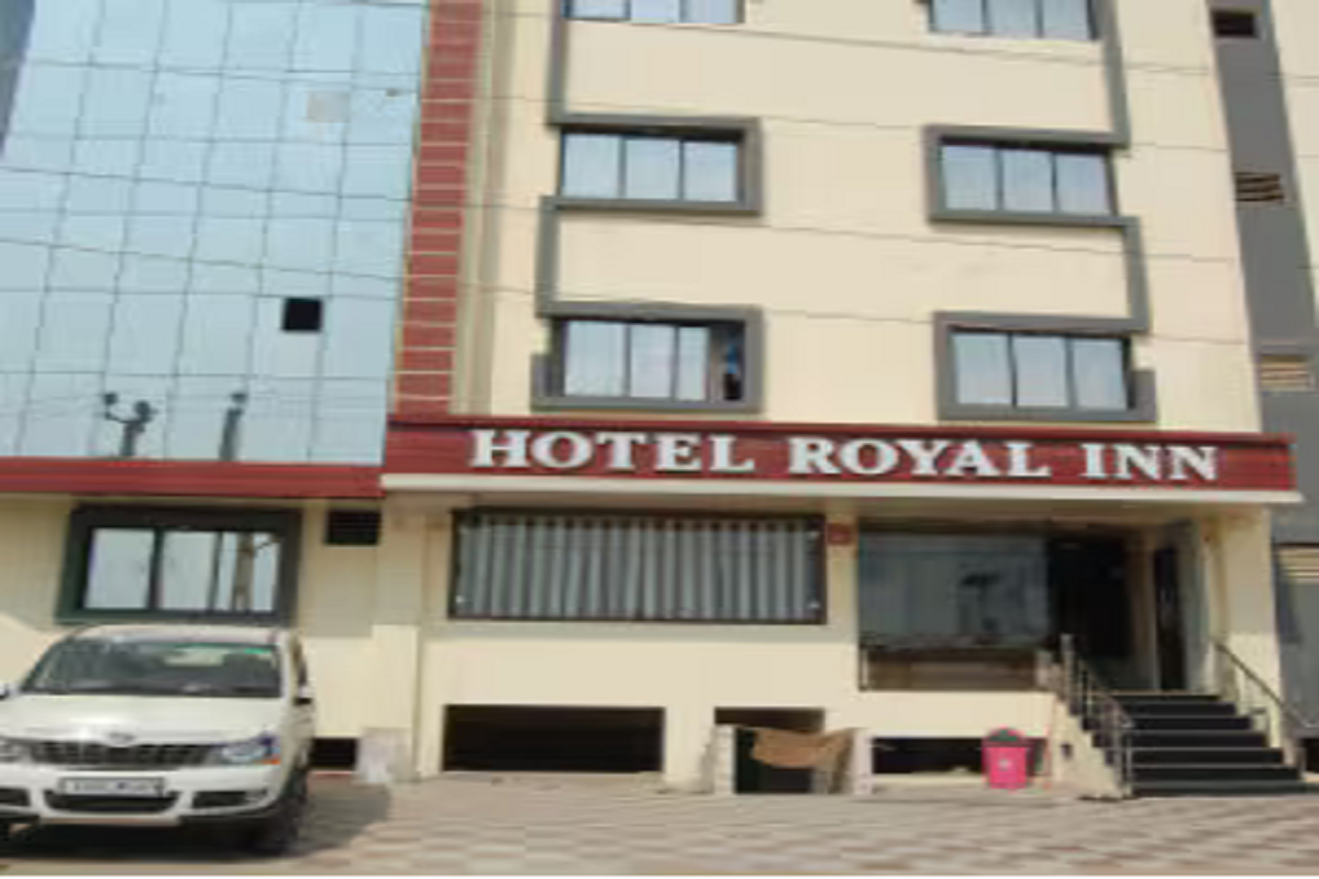 Entrance area of Hotel Royal Inn Dwarka Gujarat
