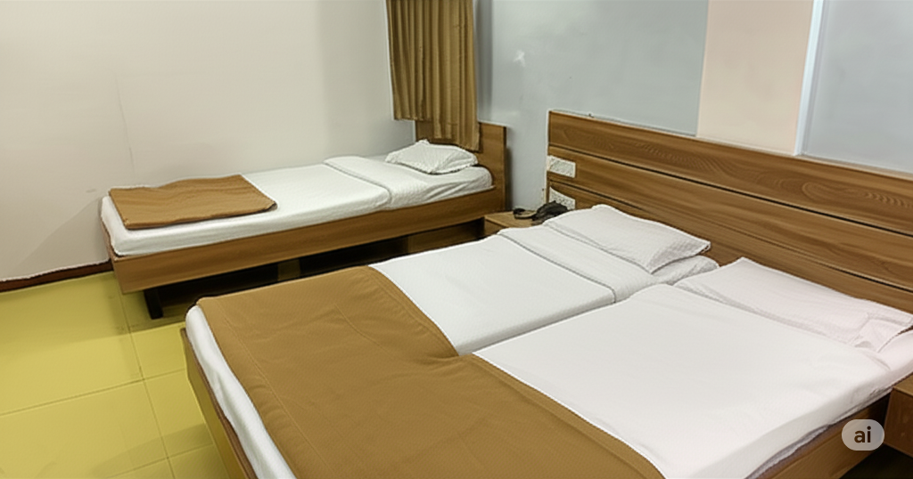 Four Bed Family Room with parking access at Hotel Shivam Somnath